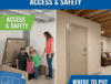 Where to put a storm shelter for fast access and safer placement.