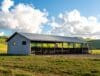 Post‑frame building in Texas built by Stacy Building Co.